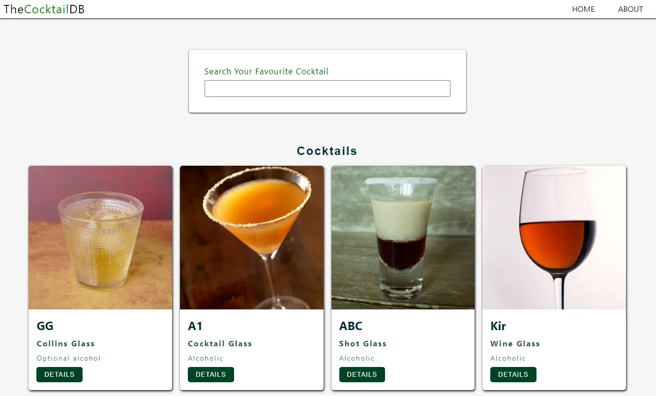 The Cocktail Database Image
